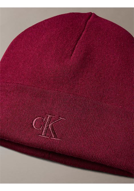 Berretto con signature logo CALVIN KLEIN | LV04D8020GVAQ